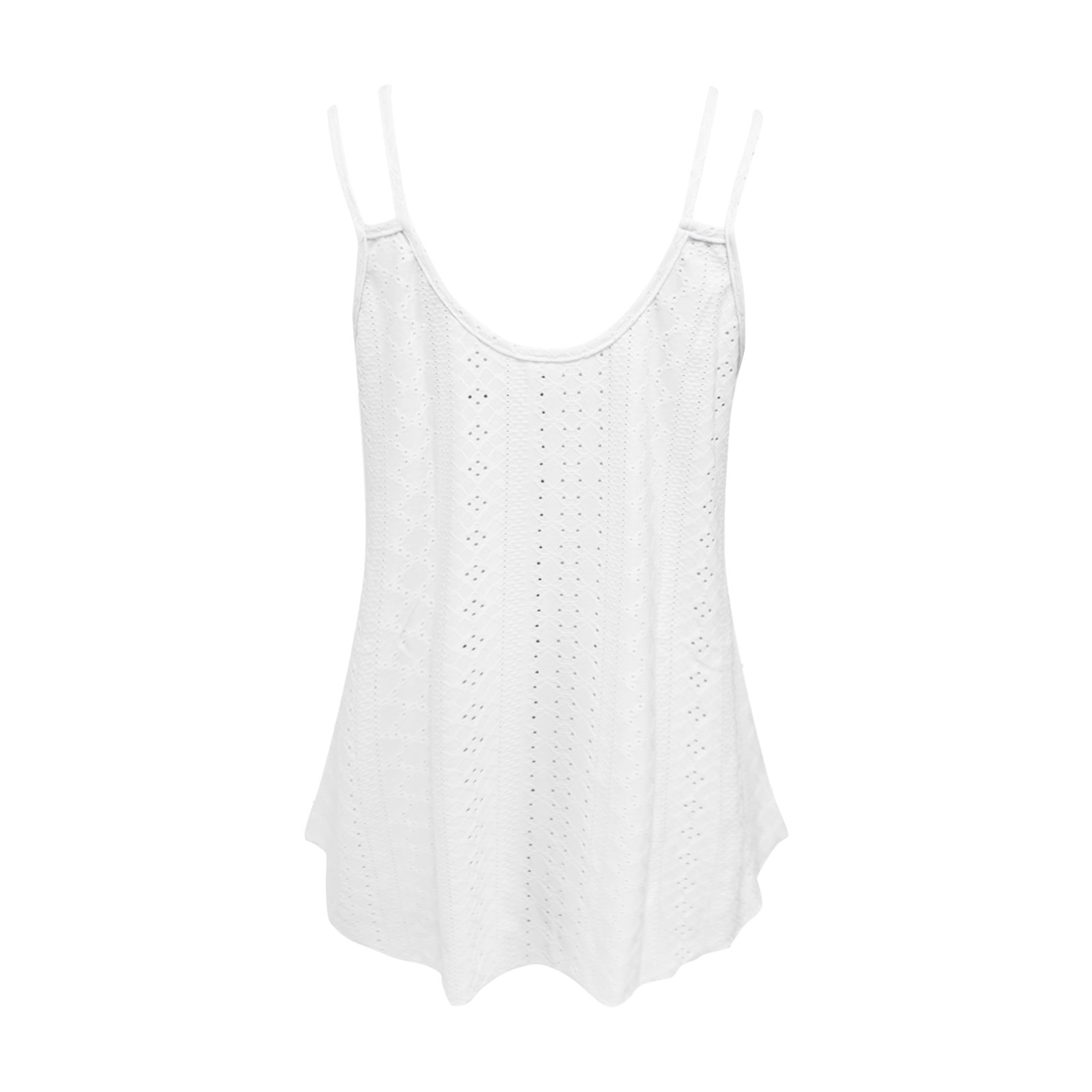 thumbnail image 4 of Camiseta sin mangas estampada para mujer: camiseta informal de cuello redondo y corte corto, 4 of 6